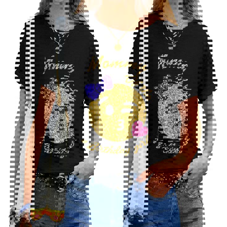 Mommy Of The Birthday Girl Emoji Kiss Kissy Face Gold Tee Mommy Of The Birthday Girl Emoji Kiss Kissy Face Gold Tee