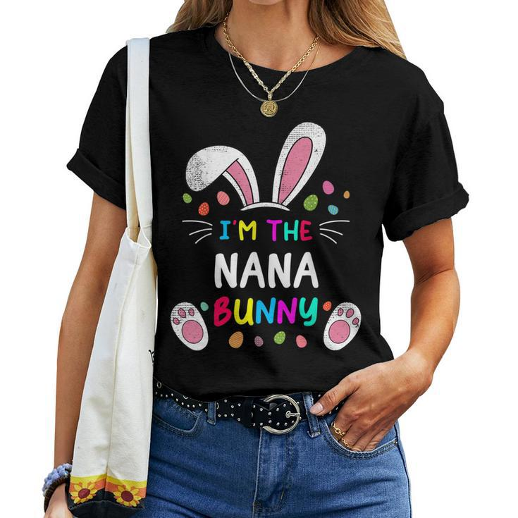 Im The Nana Bunny Ears Easter Day Rabbit Women T-shirt