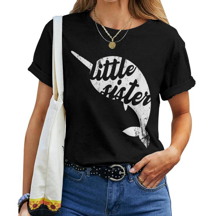Narwhal Little Matching Family Narwhal Sister Women T-shirt