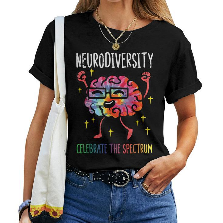 Neurodiversity Brain Autism Awareness Asd Adhd Men Women Kid Women T-shirt