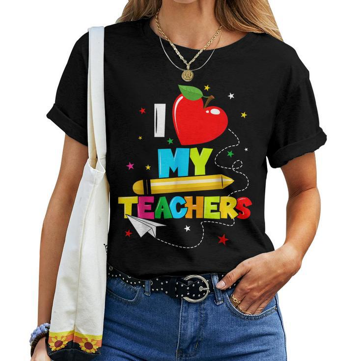 Ns Graduation I Heart My Teachers I Love My Teachers Women T-shirt