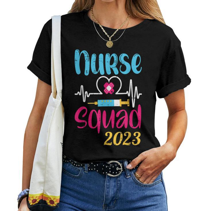 Nurse Squad 2023 Graduation Bsn Rn Nursing Students Graduate Women T-shirt