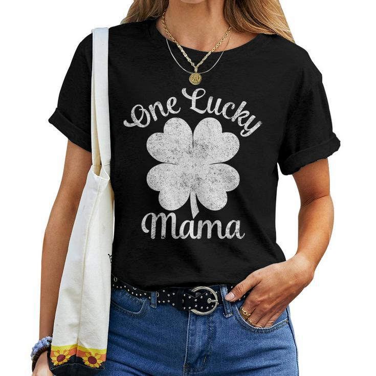 One Lucky Mama Shirt St Patricks Day Shirt For Women Moms Women T-shirt