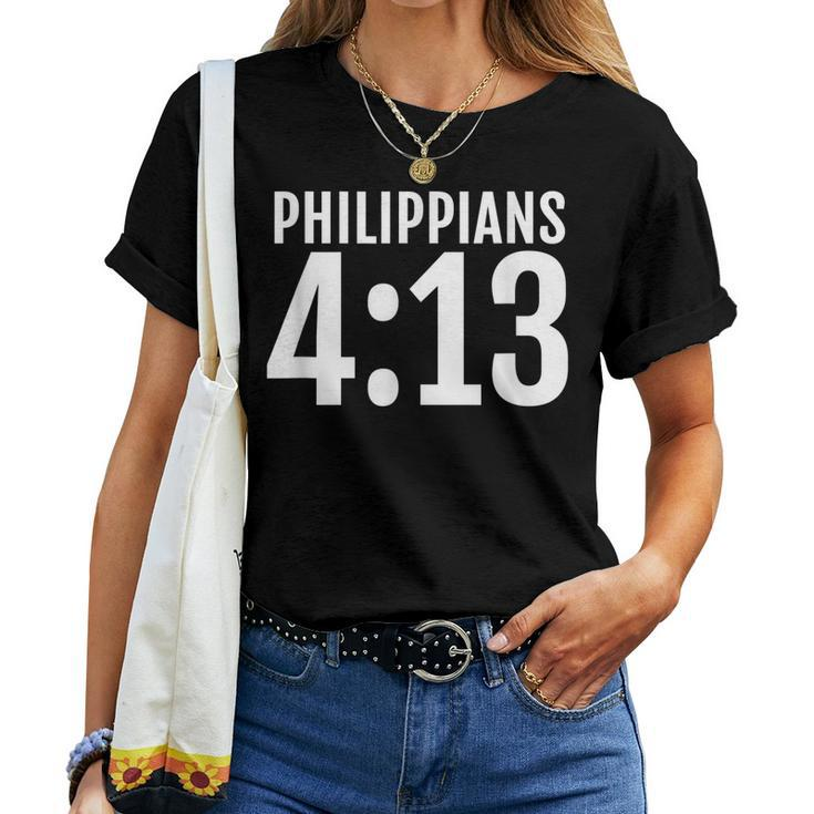 Philippians 413 I Can Do All Things In Christ Bible Women T-shirt