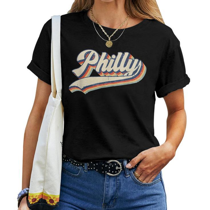 Philly Sports Name Vintage Retro Gift Men Women Boy Girl Women T-shirt
