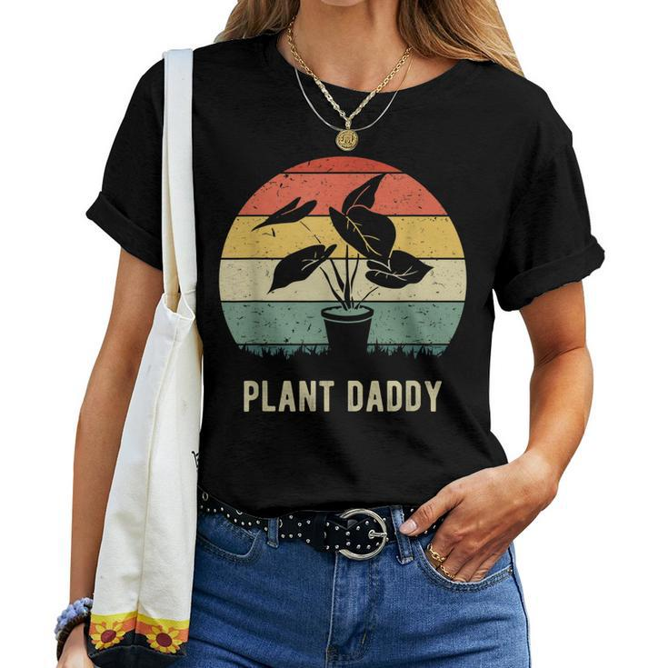 Plant Daddy Nature Botanical Gardener Plant Dad Gardening Women T-shirt