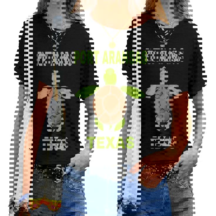 Port Aransas Family Vacation Texas Sea Turtle Women T-shirt