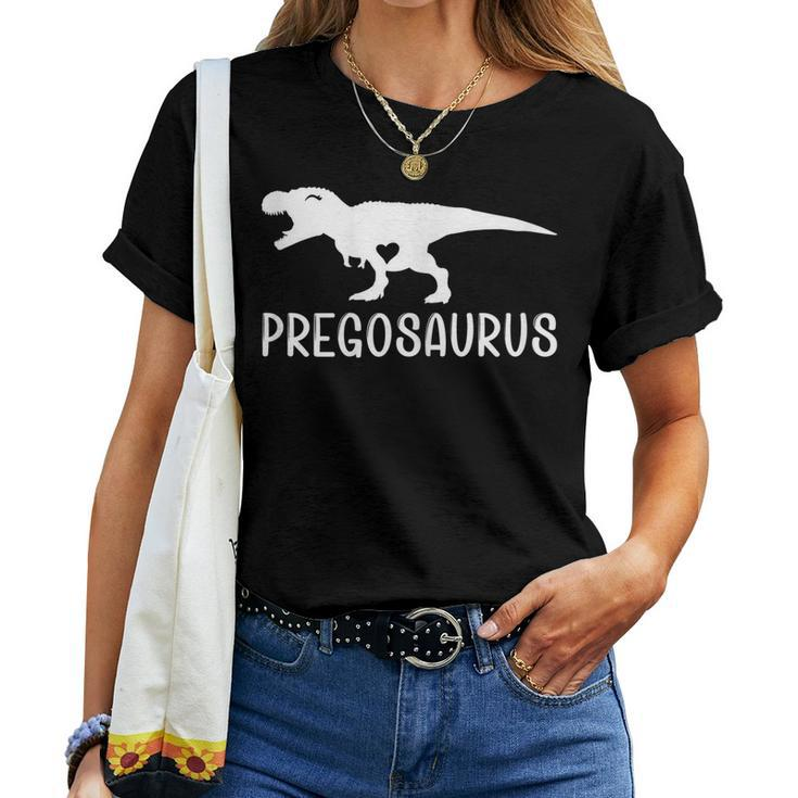 Pregasaurus Rex Mom Pregnancy Dinosaur Pregnant Women Women T-shirt
