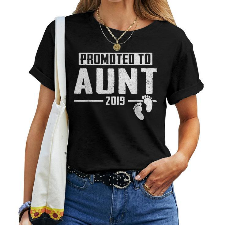 Promoted To Aunt Est 2019 First Time New Women T-shirt