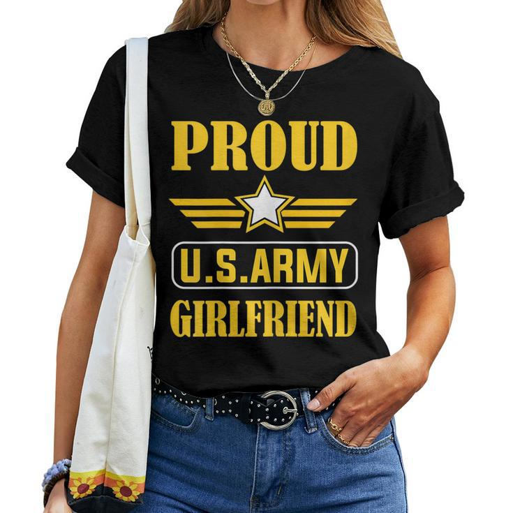 Proud Army Girlfriend National Guard Us Military Gf Women T-shirt