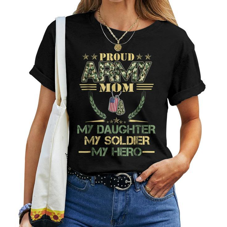 Proud Army Mom Daughter Veteran Women T-shirt