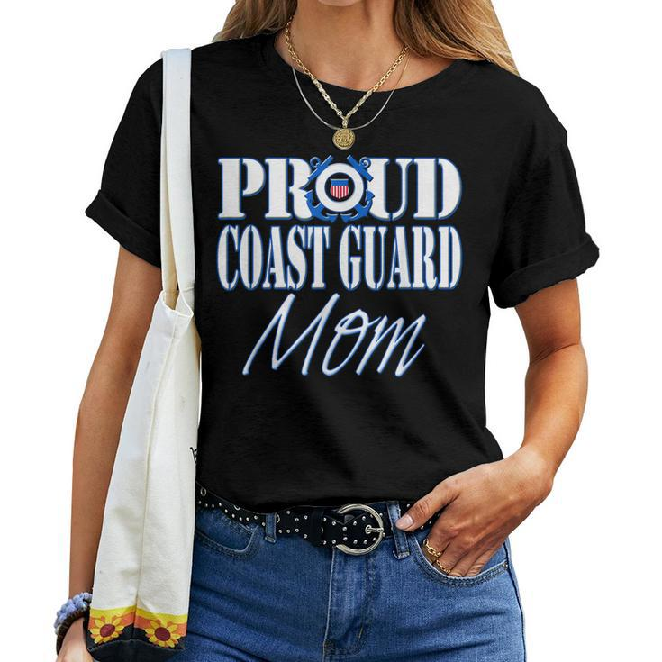 Proud Coast Guard Mom Us Military Mothers Day Women Women T-shirt