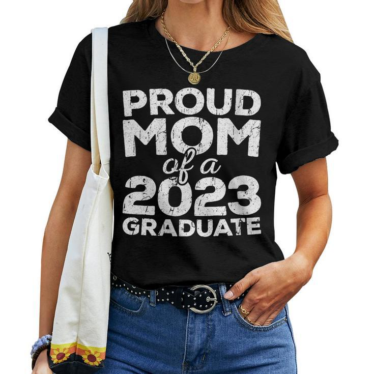 Womens Proud Mom Of A 2023 Graduate Senior Class Graduation Women T-shirt