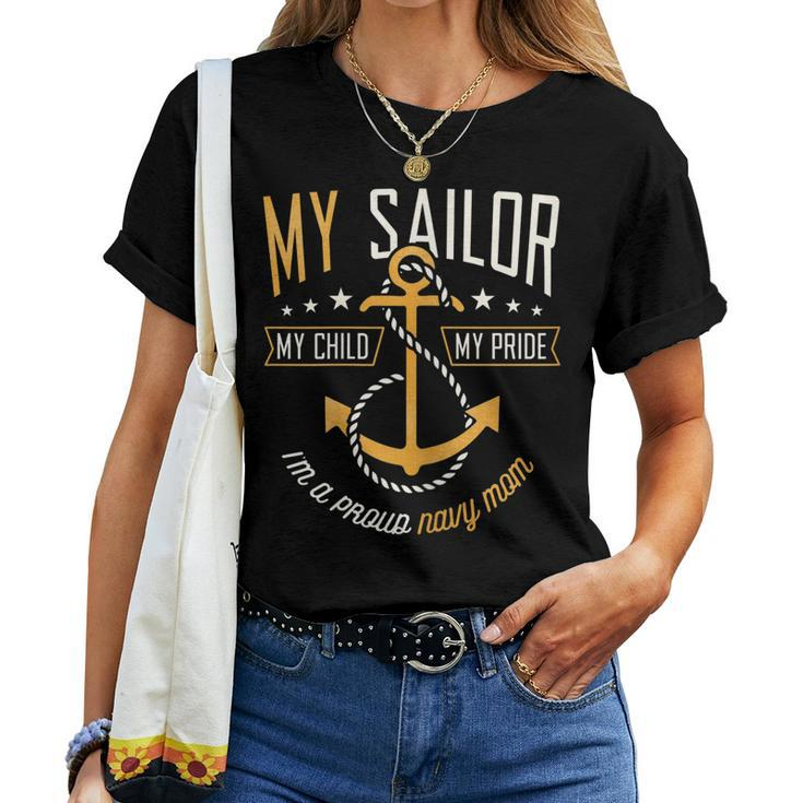 Proud Navy Mom Women Women T-shirt