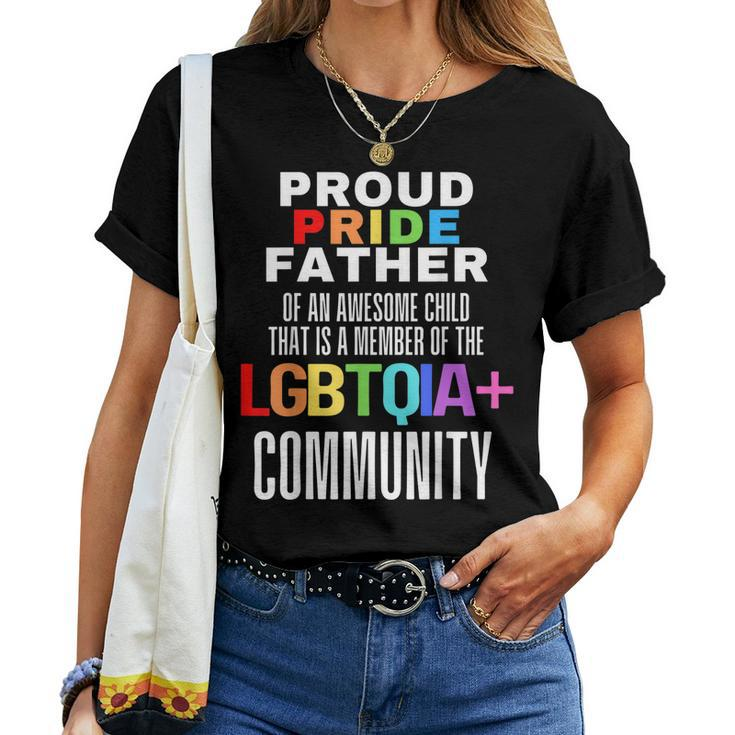 Proud Pride Father I Love My Daughter Girl Dad Lesbian Lgbtq Women T-shirt