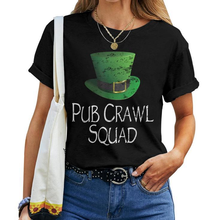 Pub Crawl Squad St Patricks Day Drinking Men Women Women T-shirt