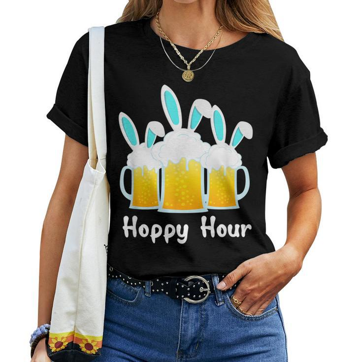 Punny Easter Happy Bunny Beer Drinking Top Men Women Women T-shirt