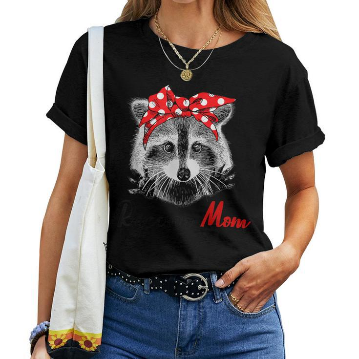 Raccoon Mom Mama Mommy Lady Girl Shirt Women T-shirt