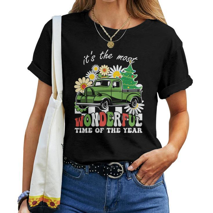 Retro Christmas Its The Most Wonderful Time Of The Year Women T-shirt