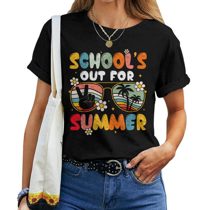 Retro Last Day Of Schools Out For Summer Teacher Boys Girls Women T-shirt