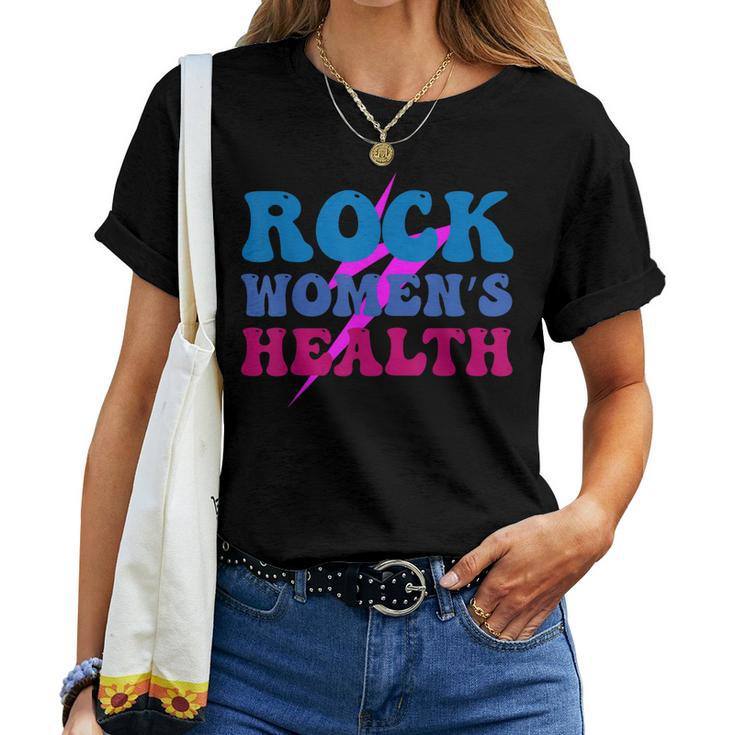 Rock Womens Health Groovy For Women Women T-shirt