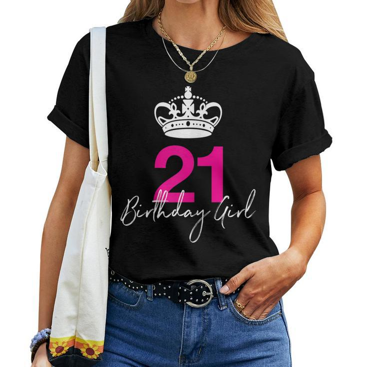 Womens Womens 21St Birthday Tshirt For Her Women T-shirt