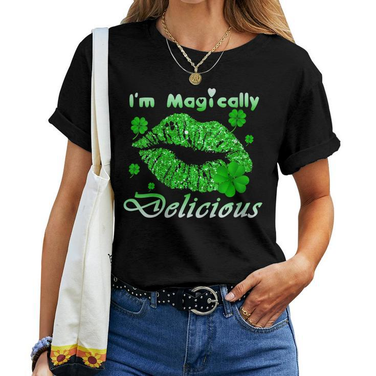Womens Womens Im Magically Delicious St Patrick Day Women T-shirt