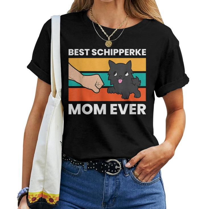 Schipperke Dog Owner Mom Best Schipperke Mom Ever Women T-shirt