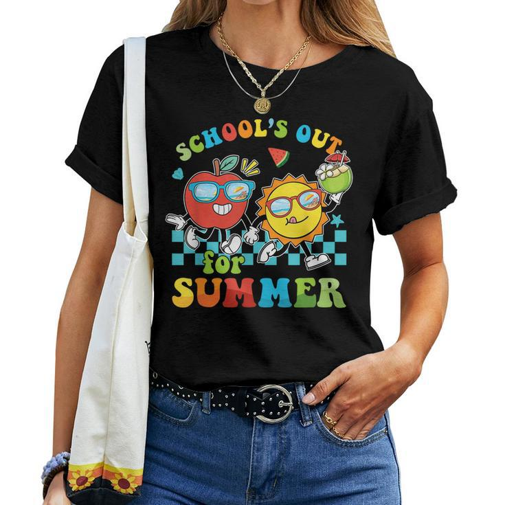 Schools Out For Summer Teacher Life Last Day Of School Women T-shirt Casual Daily Basic Unisex Tee