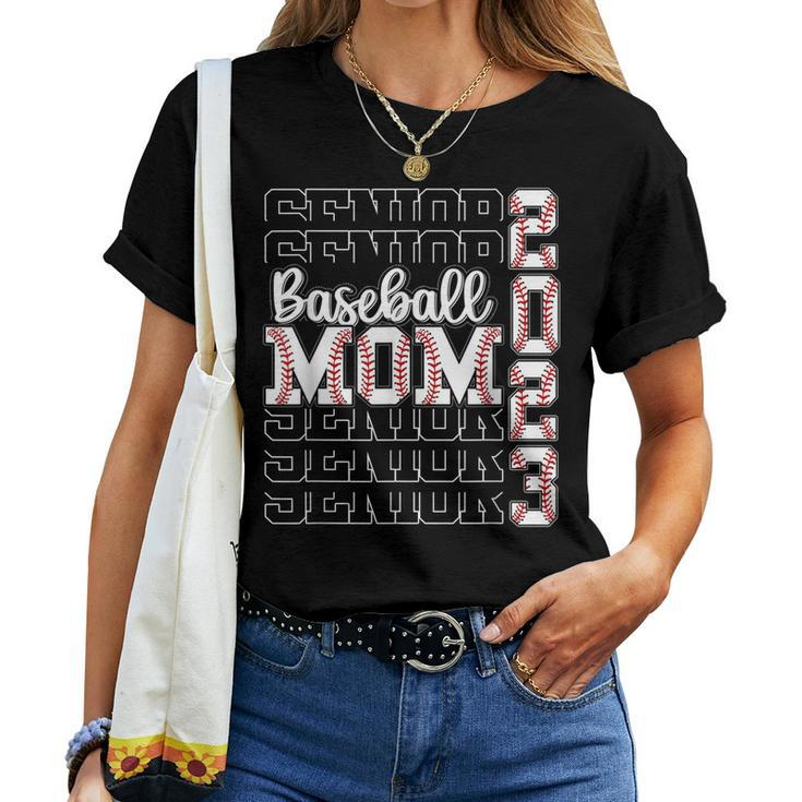 Senior Mom 2023 Baseball Class Of 2023 Graduation Women T-shirt