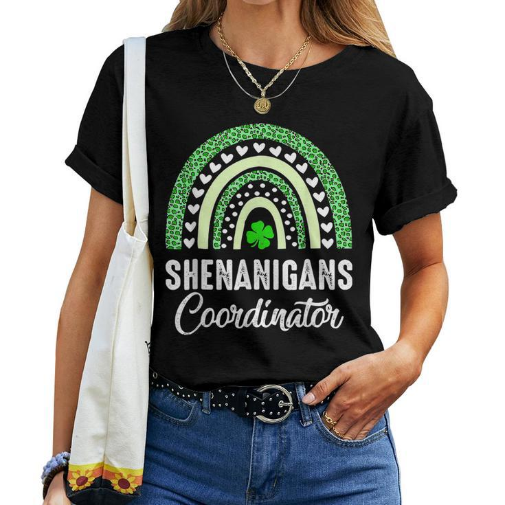 Shenanigans Coordinator Rainbow St Patricks Day Teacher V2 Women T-shirt