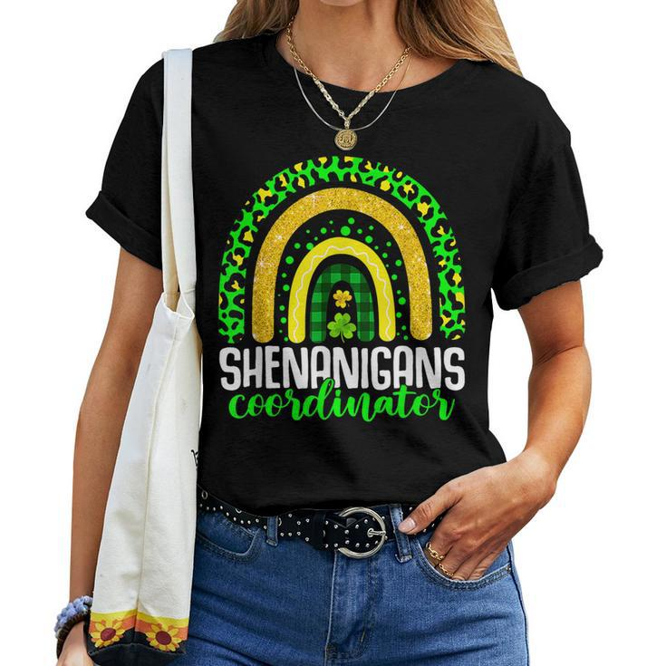 Shenanigans Coordinator Rainbow Teacher St Patricks Day Women T-shirt