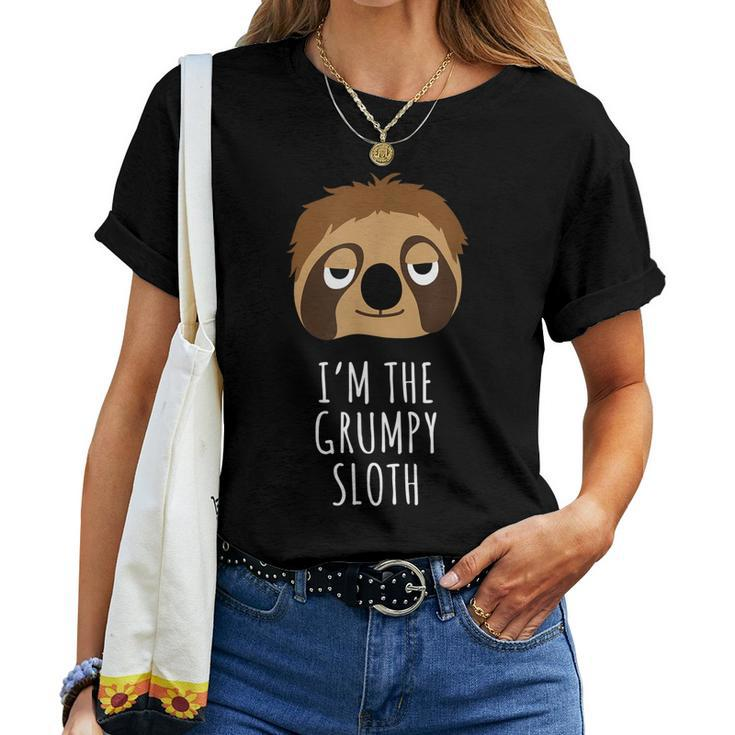 Sloth Grumpy Lover Sloths For Girl Men Women Kids Women T-shirt