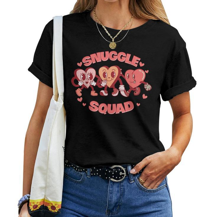 Snuggle Squad Funny Nicu L&D Nurse Happy Valentines Day Women T-shirt