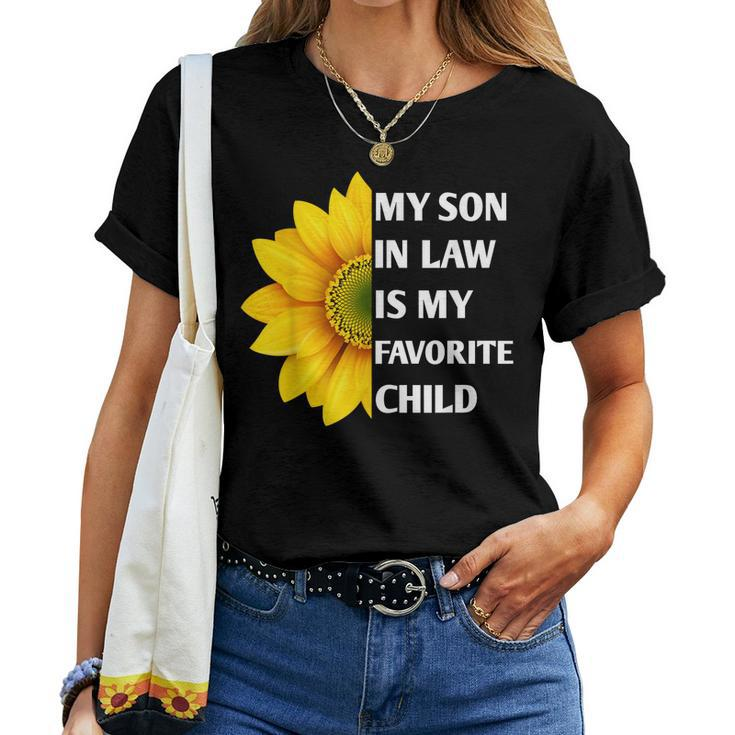 My Son In Law Is My Favorite Child Sunflower Family Matching Women T-shirt