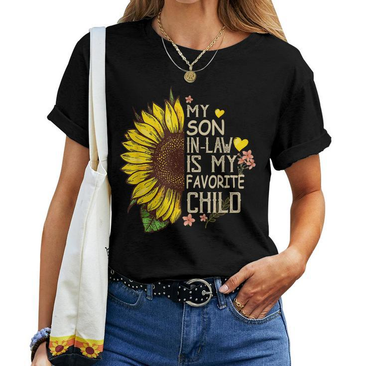My Son In Law Is My Favorite Child Sunflower Women T-shirt
