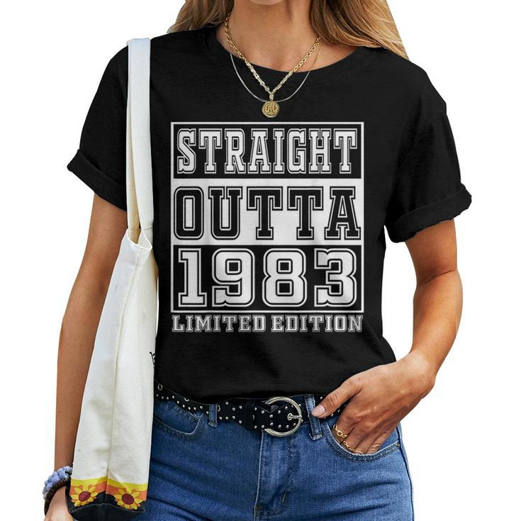 Straight Outta 1983 40Th Birthday For Men Women Women T-shirt