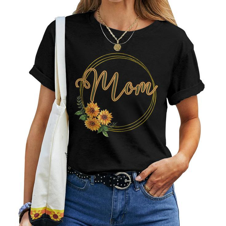 Sunflower Graphic For Mom Women T-shirt