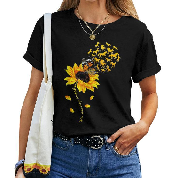 You Are My Sunshine Sunflower Horse For Men Woman Women T-shirt