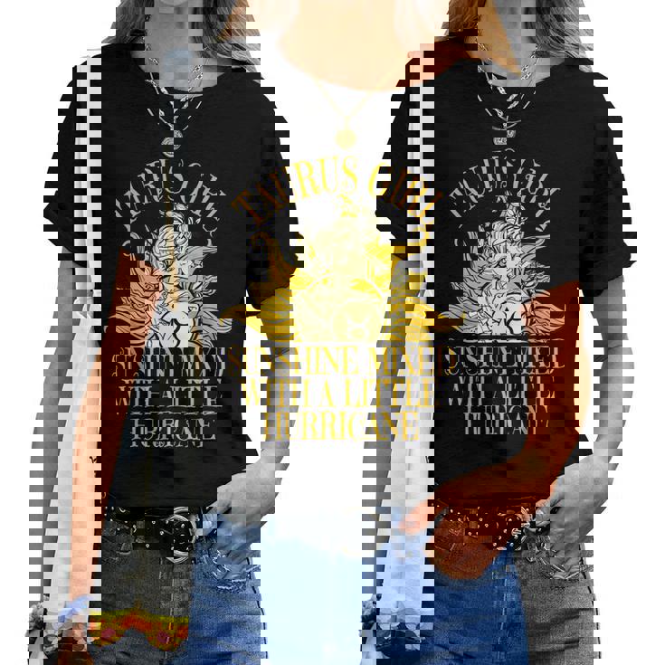 Taurus Girl Sunshine Hurricane Tshirt