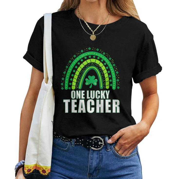 Teacher One Lucky Rainbow St Patrick’S Day Women T-shirt