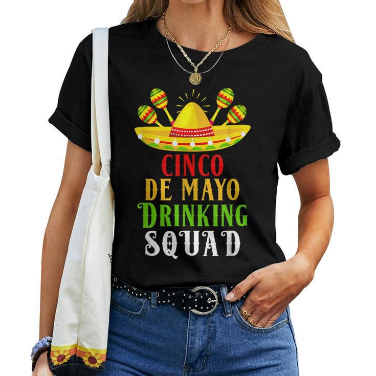 Tequila Squad Drinking Cinco De Mayo Women T-shirt