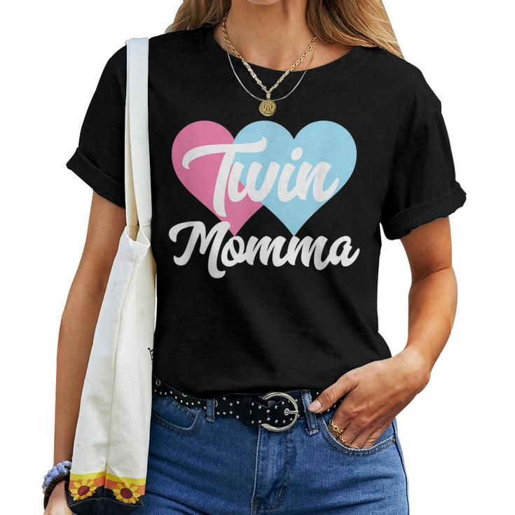 Twin Momma Fraternal Twins Mom Women T-shirt
