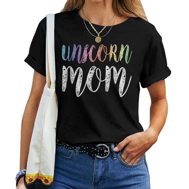Womens Unicorn Mom Tshirt Women T-shirt