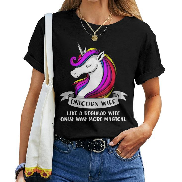 Unicorn Wife Gift Magical Women Women T-shirt