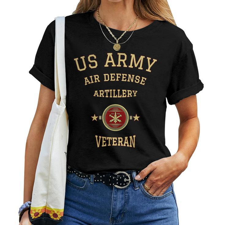 Us Army Air Defense Artillery Veteran Retired Army Veteran V3 Women T-shirt