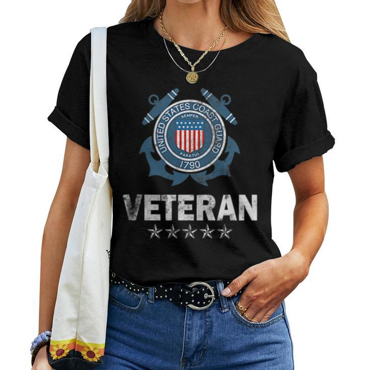 Uscg Military US Coast Guard Veteran Mens Women Women T-shirt