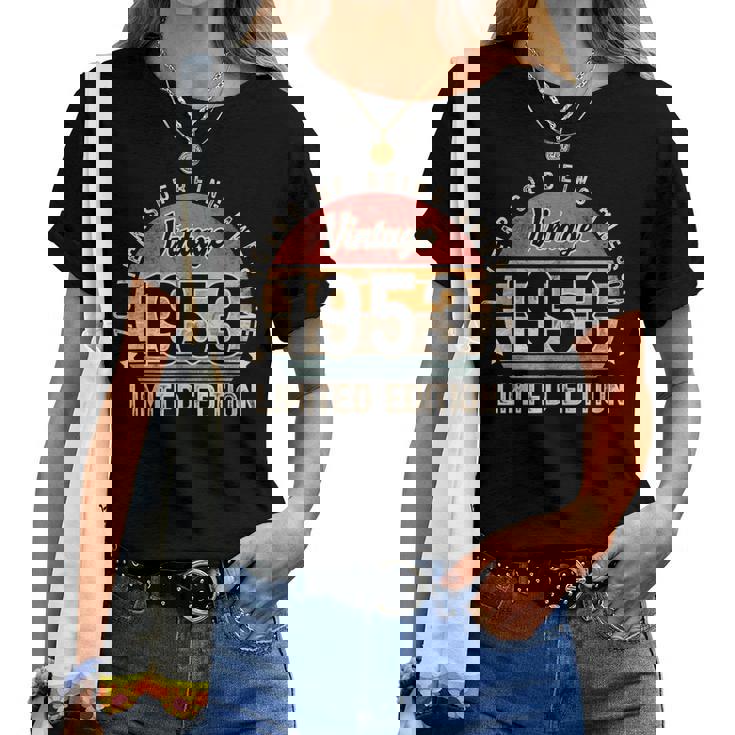 Vintage 1953 70 Year Old For Man Woman 70Th Birthday Women T-shirt Casual Daily Basic Unisex Tee