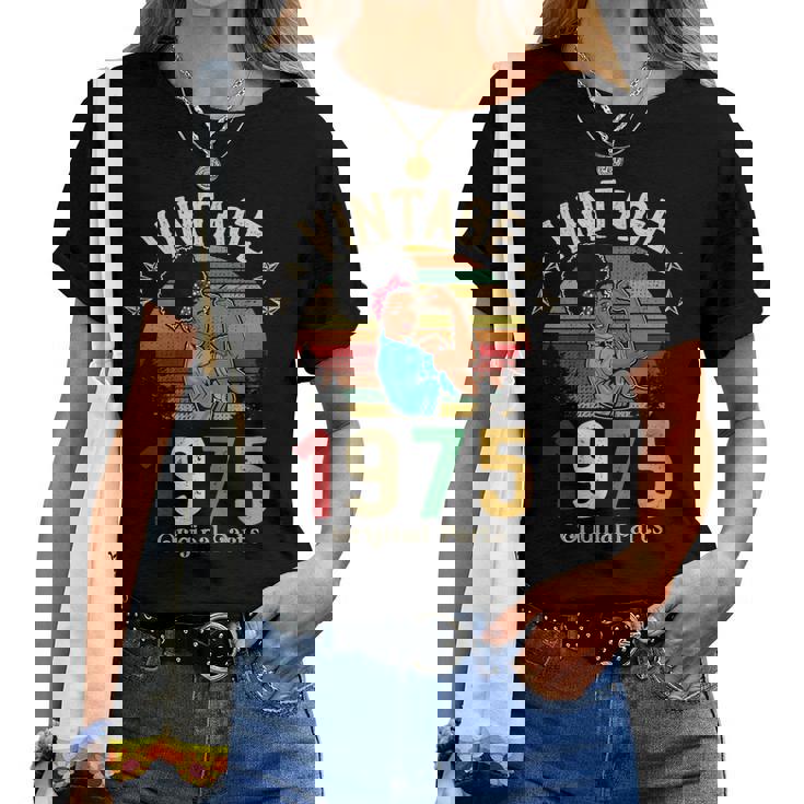 Womens Vintage 1975 Made In 1975 45th Birthday 45 Years Old Gift T-Shirt Womens Vintage 1975 Made In 1975 45th Birthday 45 Years Old Gift T-Shirt