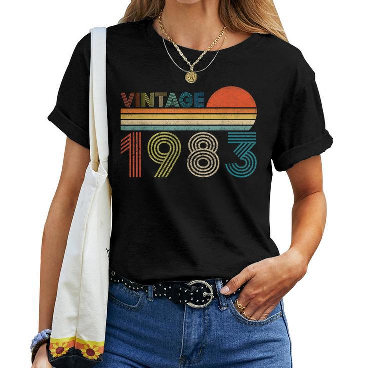 Vintage 1983 40 Years Old 40Th Birthday For Men Women Women T-shirt